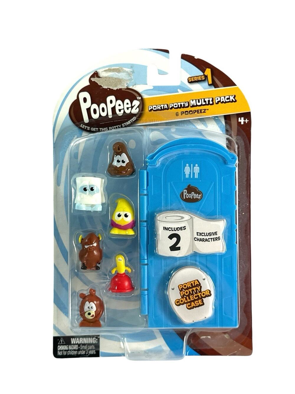 PooPeez Series 1 Porta Potty Multipack 6 Figures Collector Case 2017